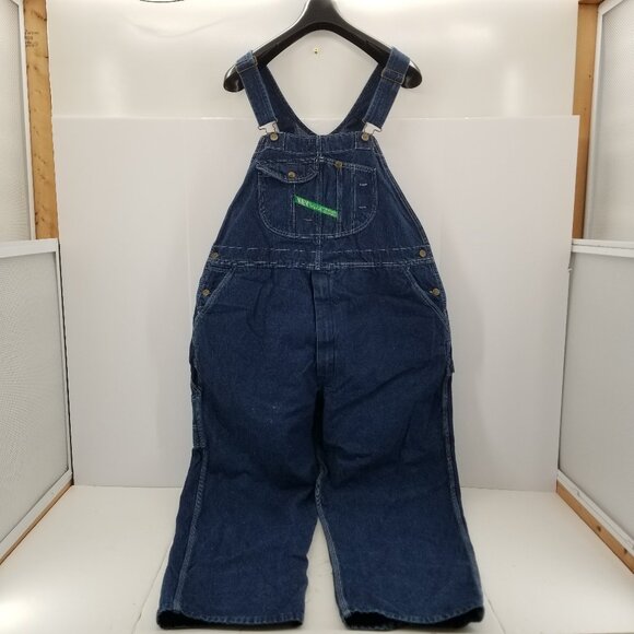 Vintage Key Imperial Overalls Bibs Mens 48X30 Denim Blue Jeans   Workwear - Picture 5 of 11